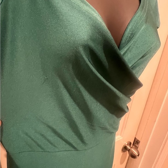 Strapless Emerald Green Evening Dress - Picture 8 of 8